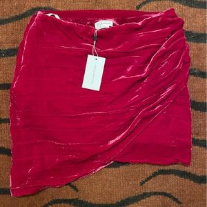Lovers + Friends Kimora Mini Skirt in Magenta Pink  M NWT